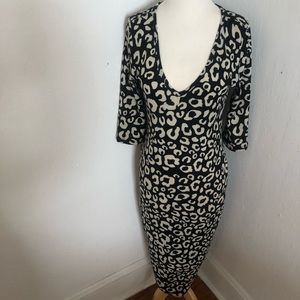 A'Gaci / Sweater Black & White Dress